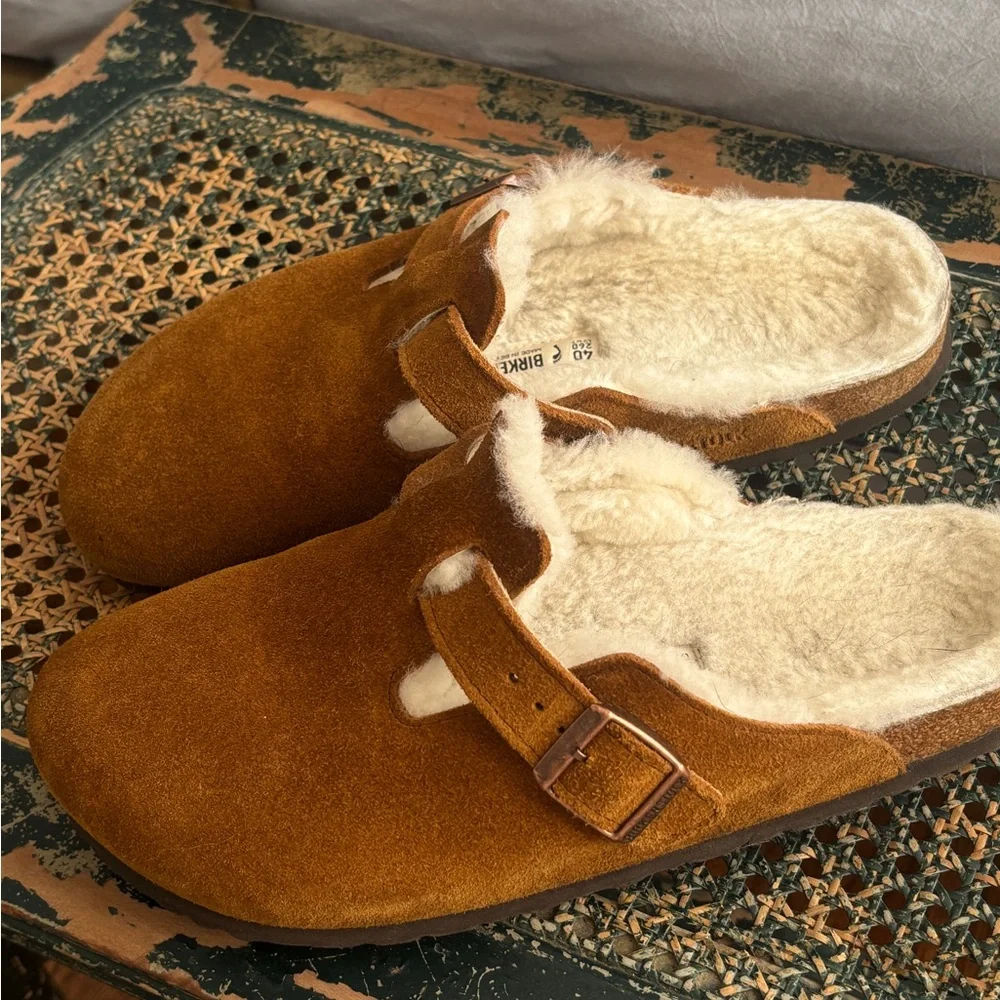 Shearling Boston Clogs - Picture 3 of 4
